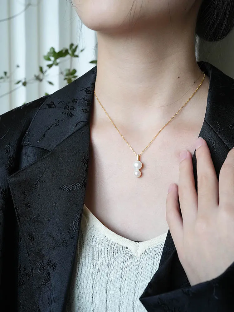 Double Layer Pearl Necklace