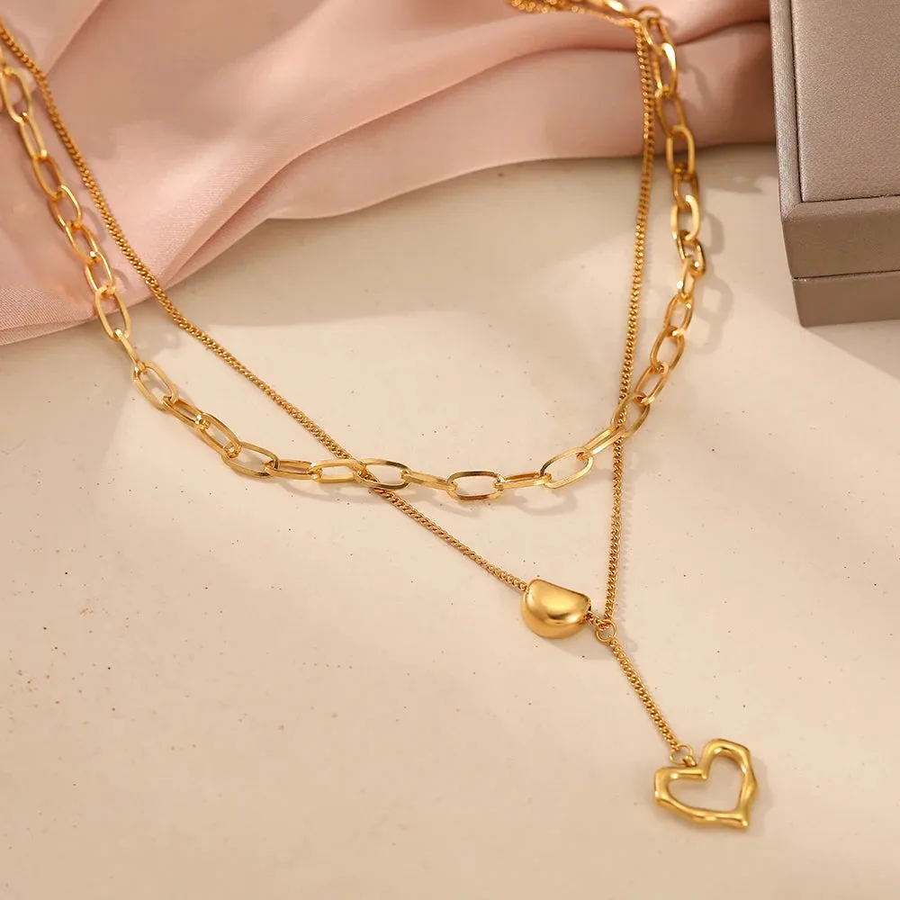Double Layered Lovers Necklace