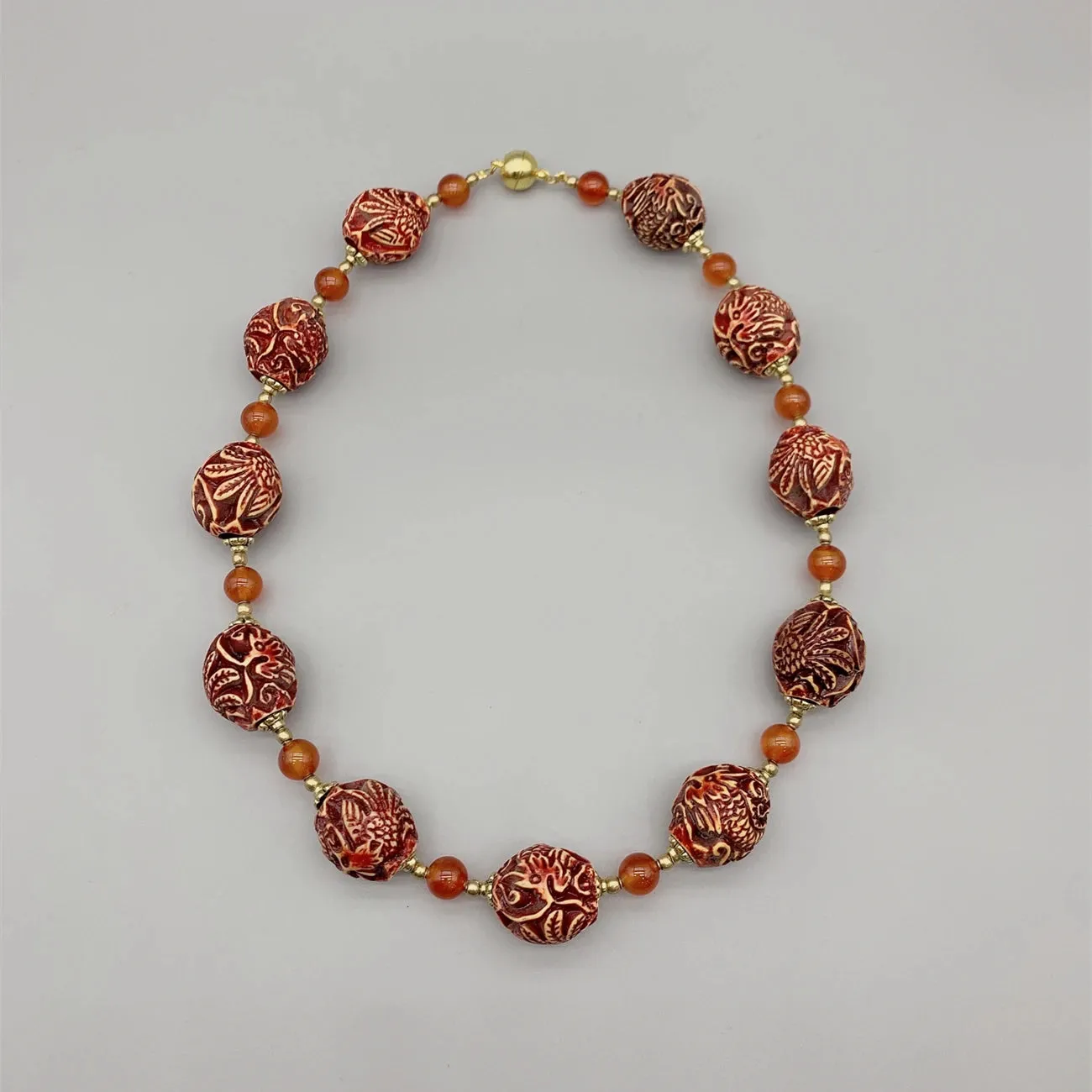 Dragon Phoenix Resin Necklace