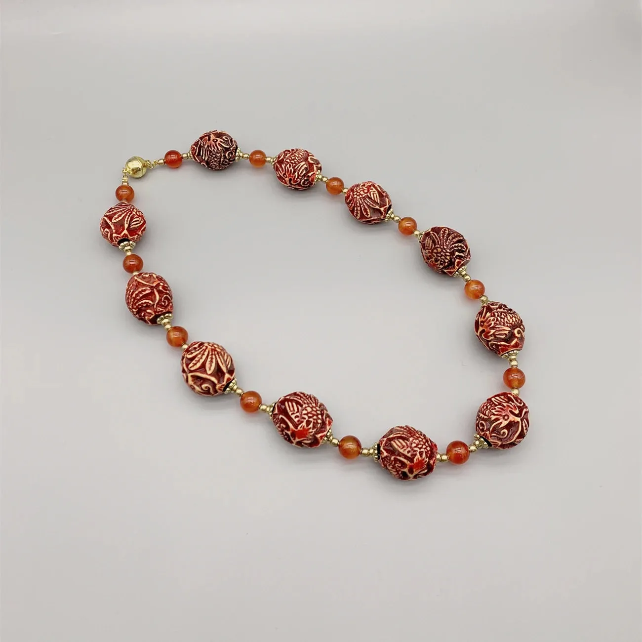 Dragon Phoenix Resin Necklace