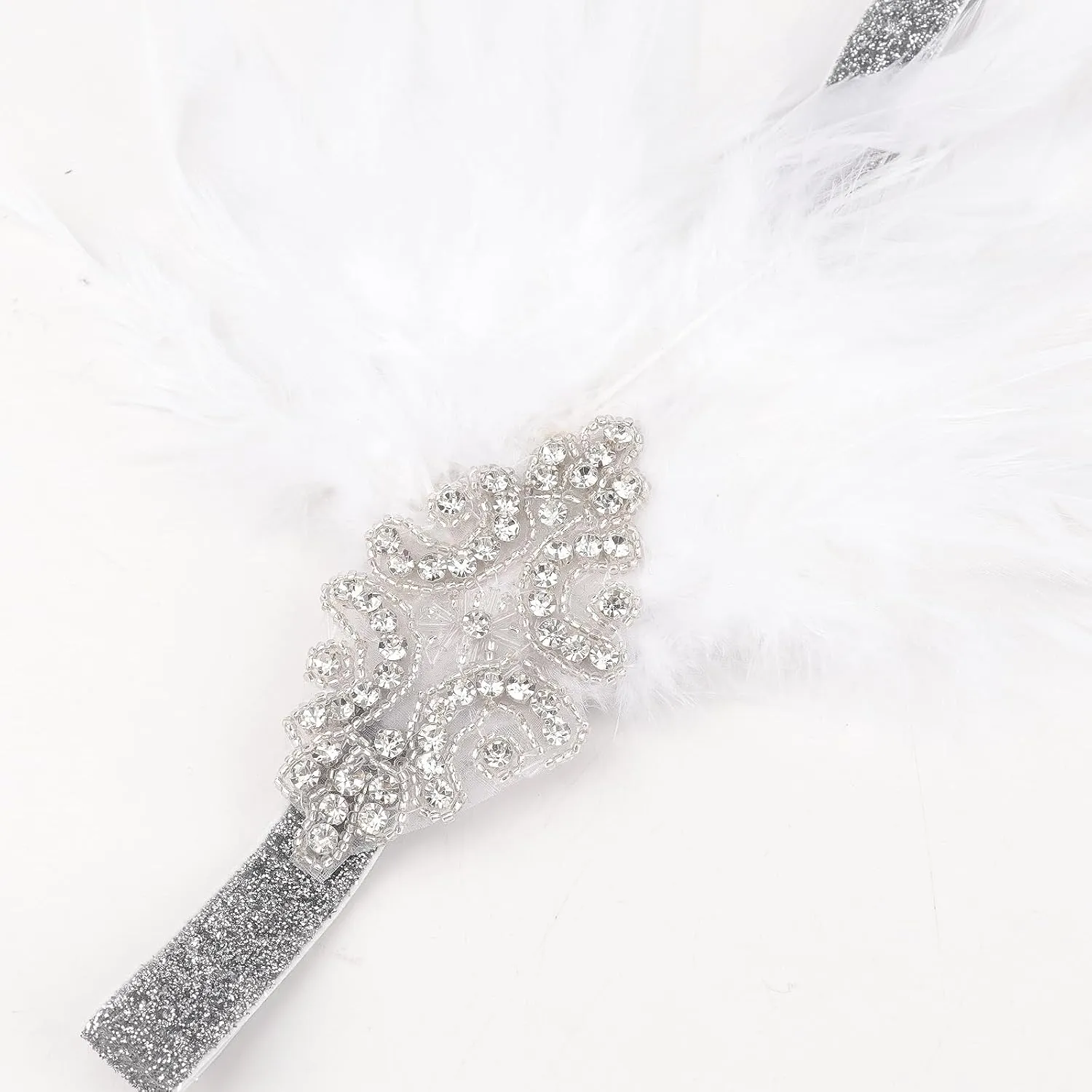 DRESHOW 1920s Great Gatsby Accessories Set for Women Flapper Costume Accessories Feather Headband Roaring 20s Accessories Set
