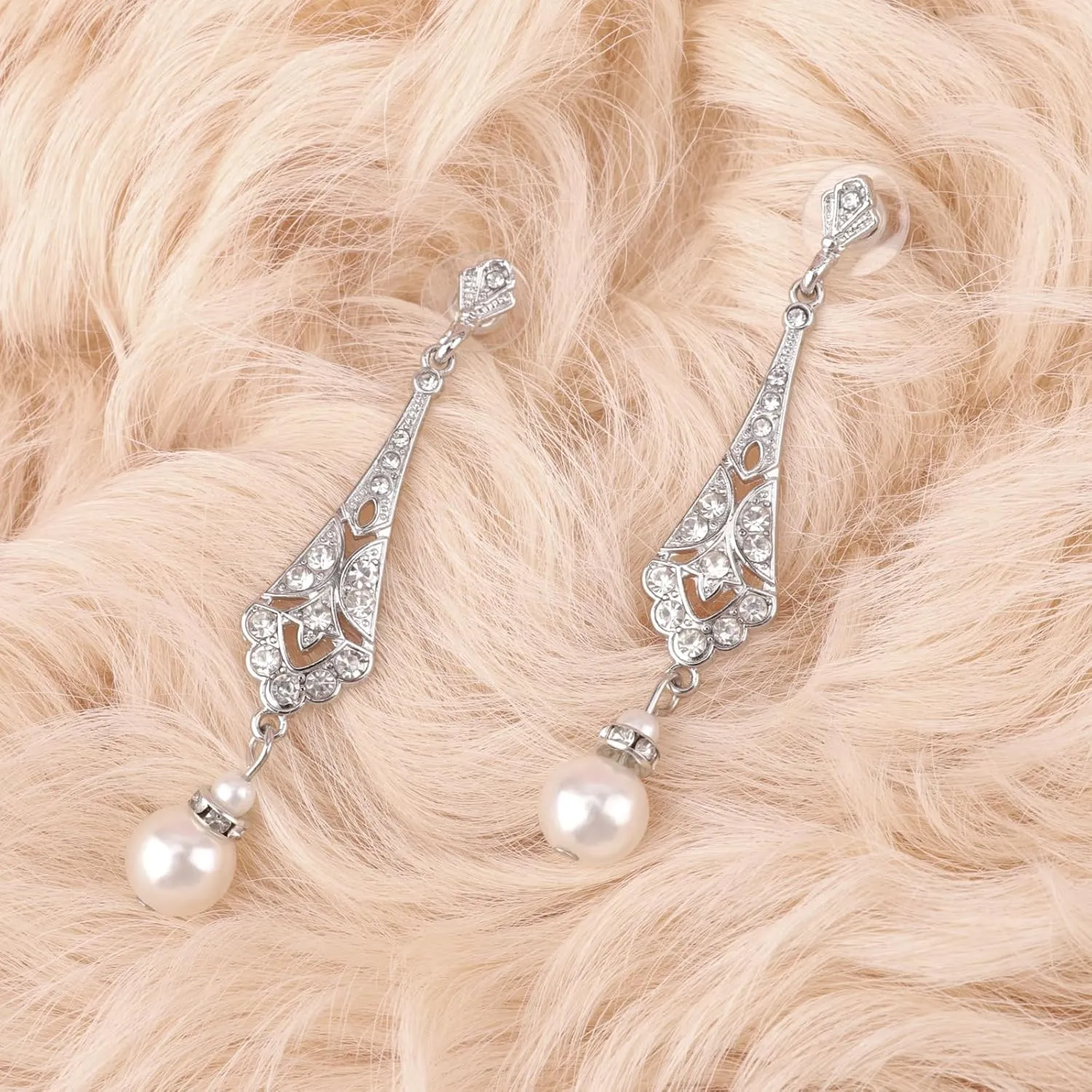 DRESHOW 1920s Great Gatsby Accessories Set for Women Flapper Costume Accessories Feather Headband Roaring 20s Accessories Set