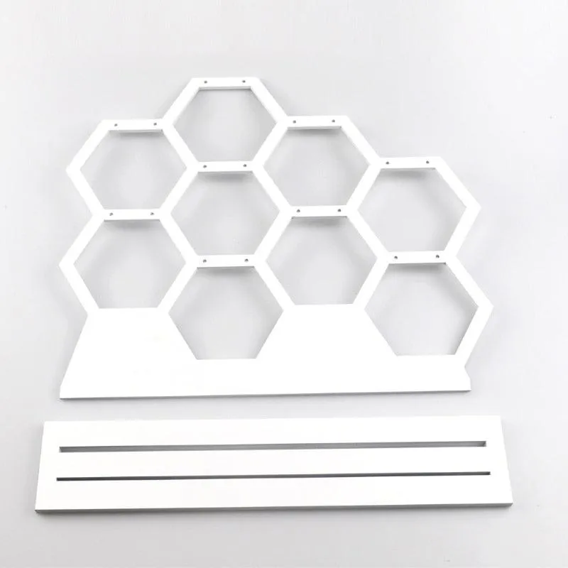 Eco-Friendly Honeycomb Earring Display Stand for 9 Pairs of Jewelry