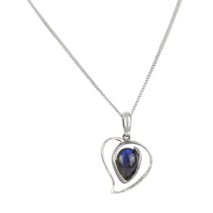 Elegant Heart Like Pendant Hugging a Range of Beautiful Stones