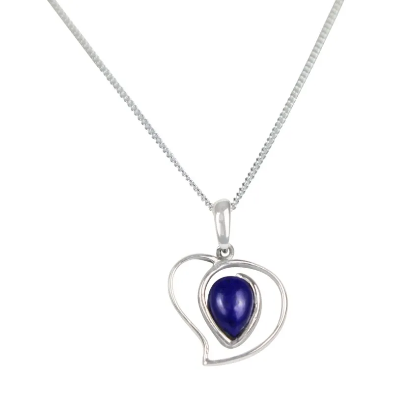 Elegant Heart Like Pendant Hugging a Range of Beautiful Stones