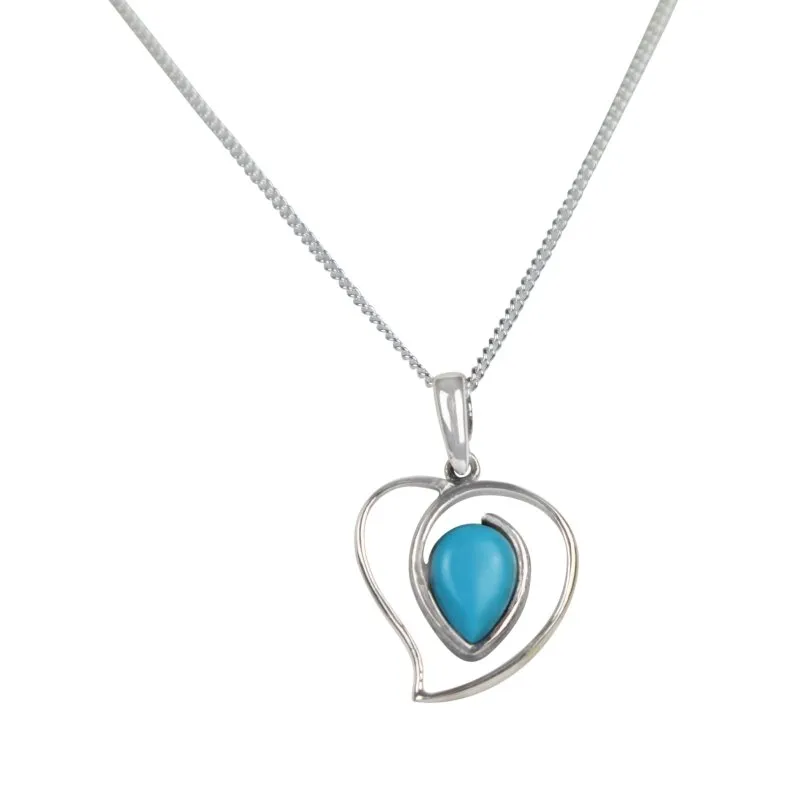 Elegant Heart Like Pendant Hugging a Range of Beautiful Stones