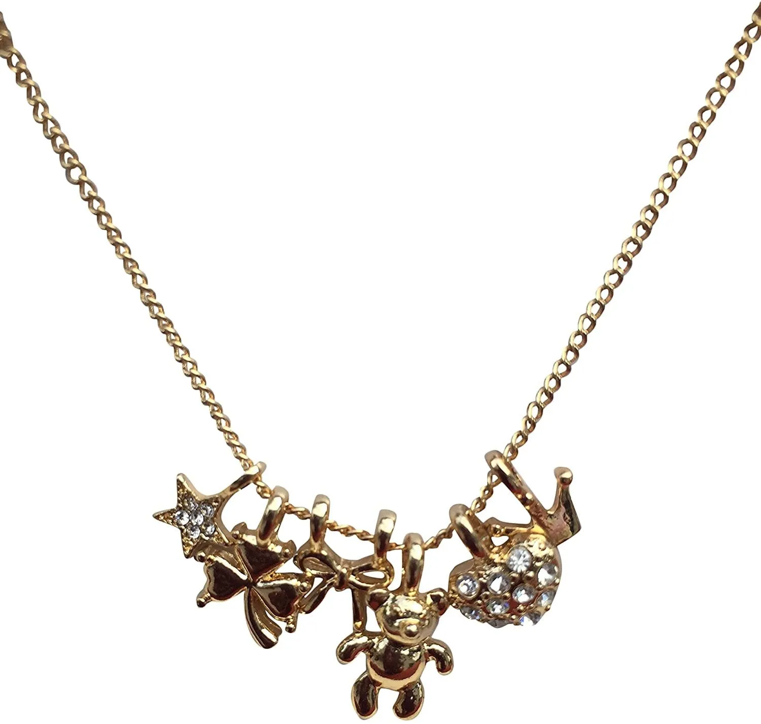 ELITE TREND Designer Style Crystal Jewelry Fashion Gold Color Alloy Colorful Rhinestone 18 Inch Necklaces
