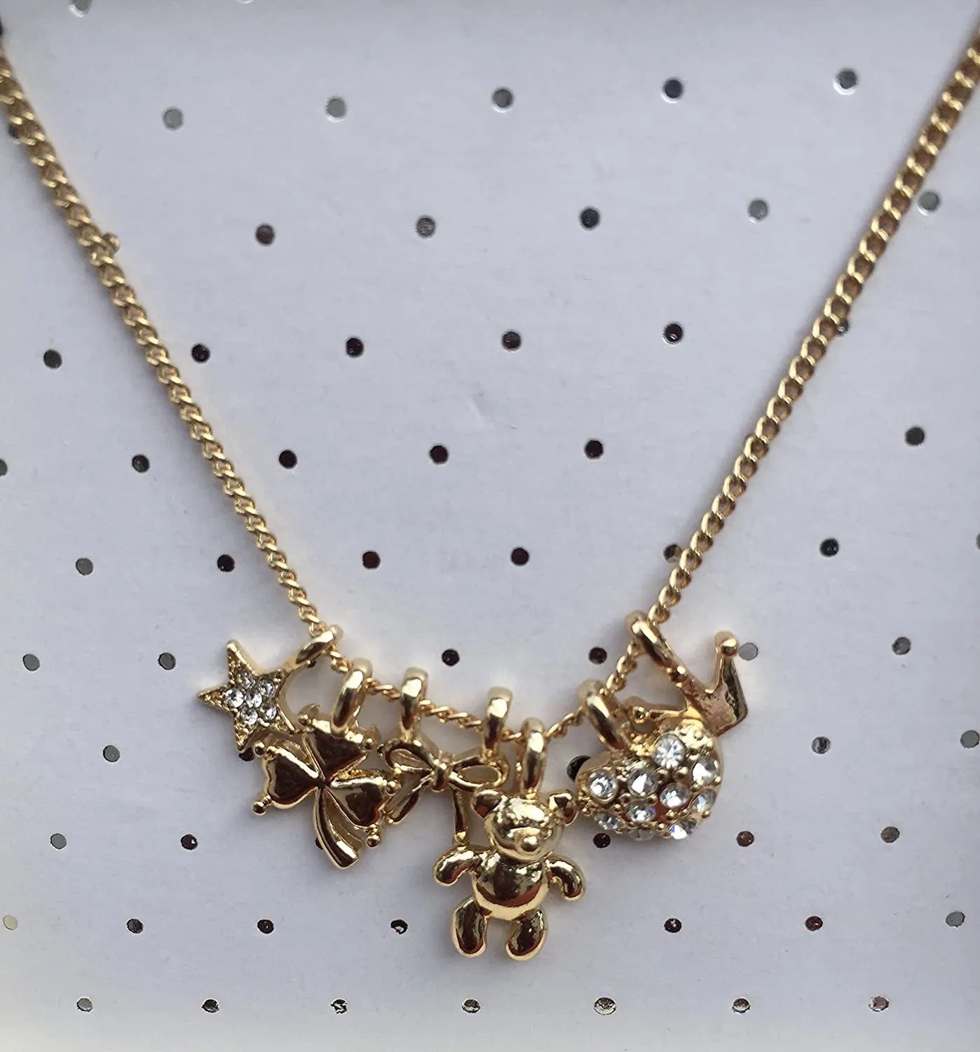 ELITE TREND Designer Style Crystal Jewelry Fashion Gold Color Alloy Colorful Rhinestone 18 Inch Necklaces