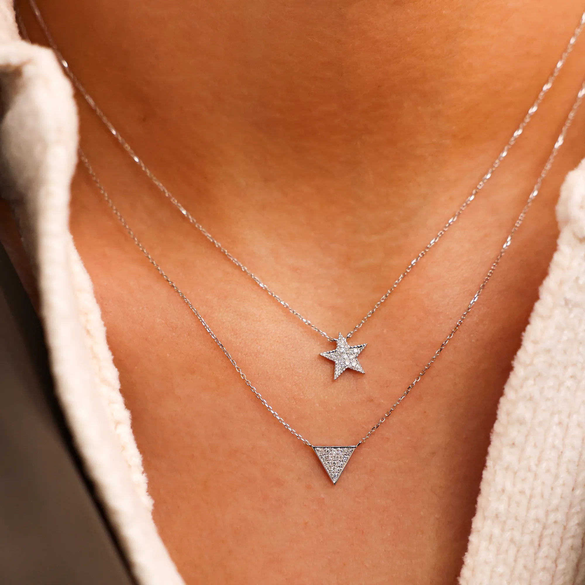 Emily Sarah Triangle Necklace