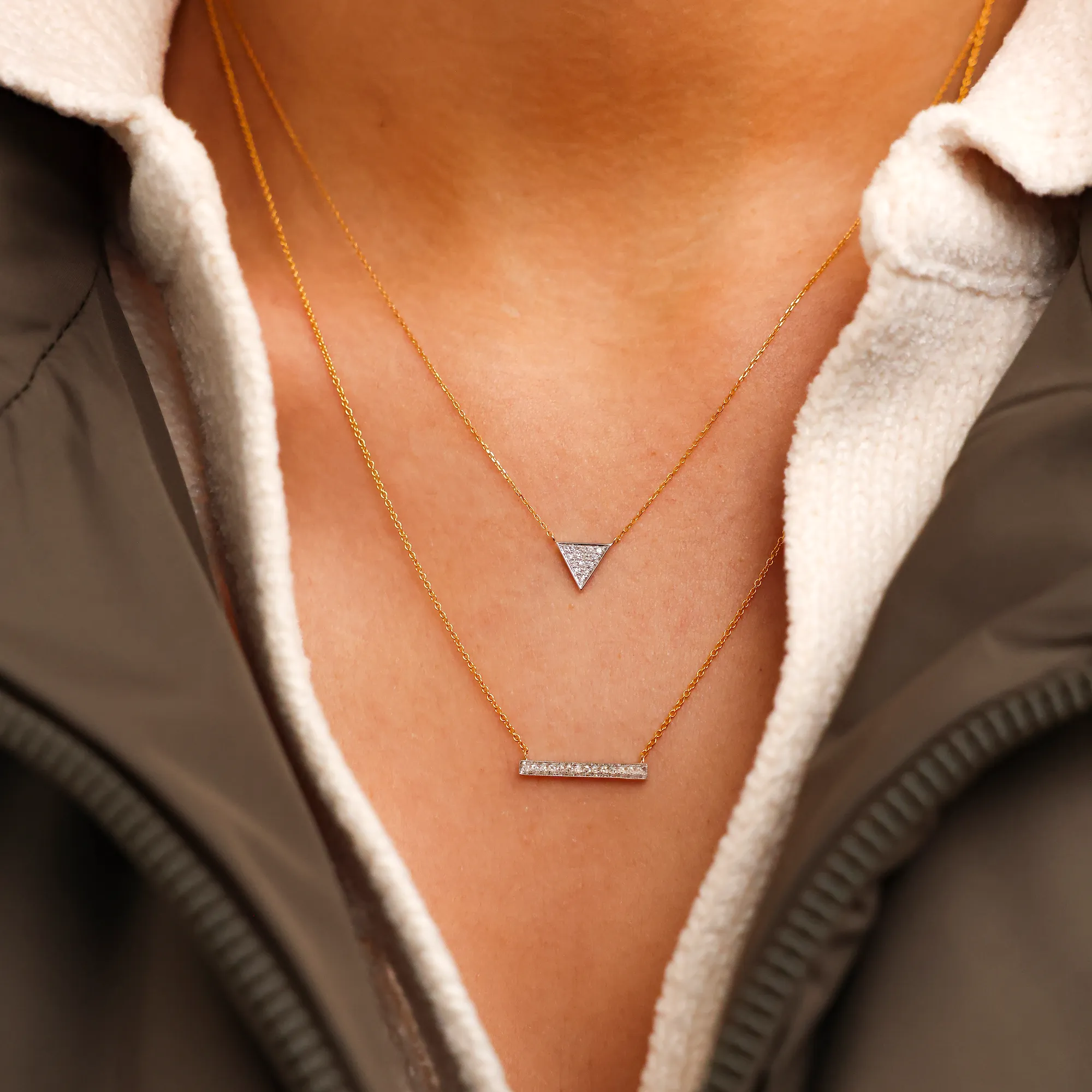 Emily Sarah Triangle Necklace