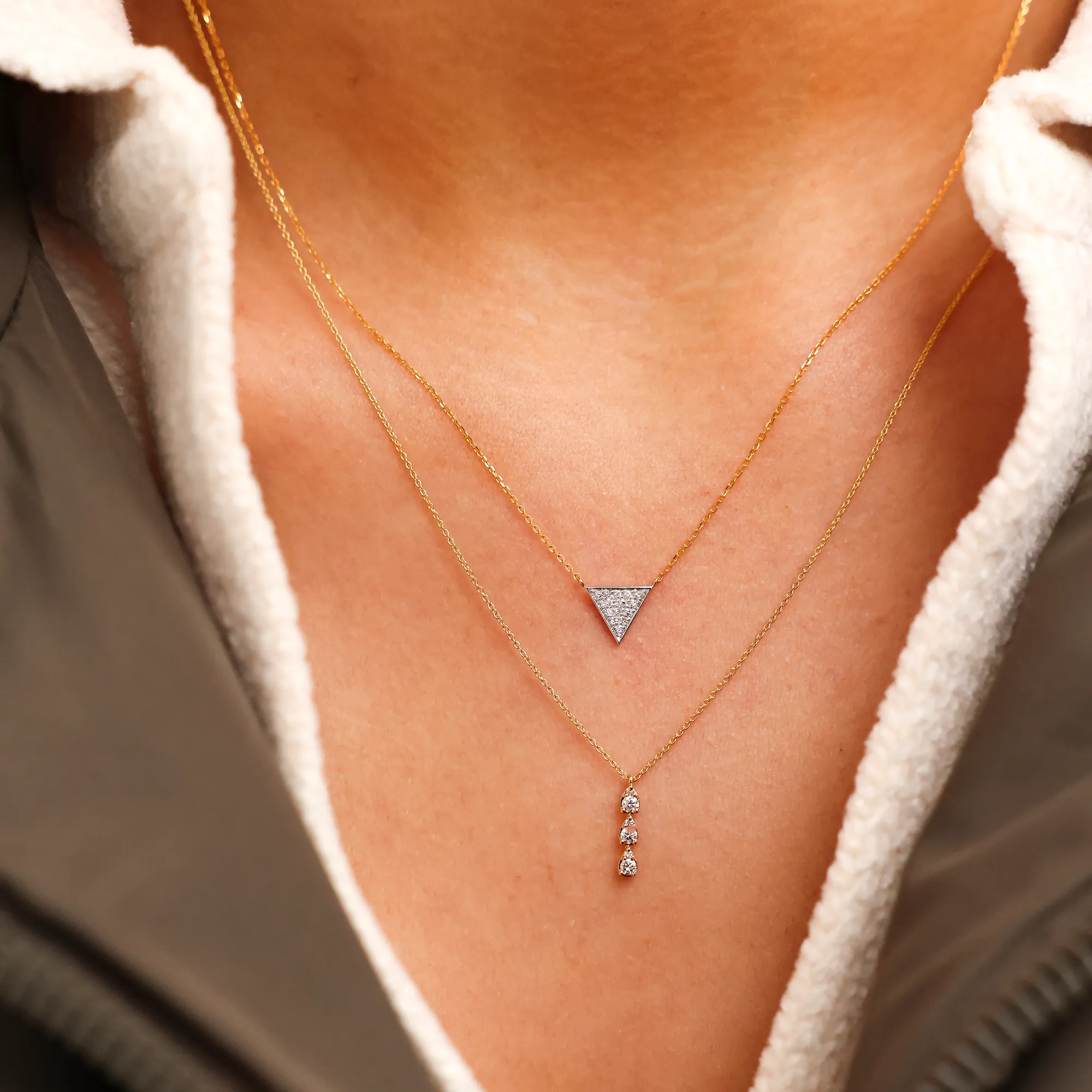 Emily Sarah Triangle Necklace
