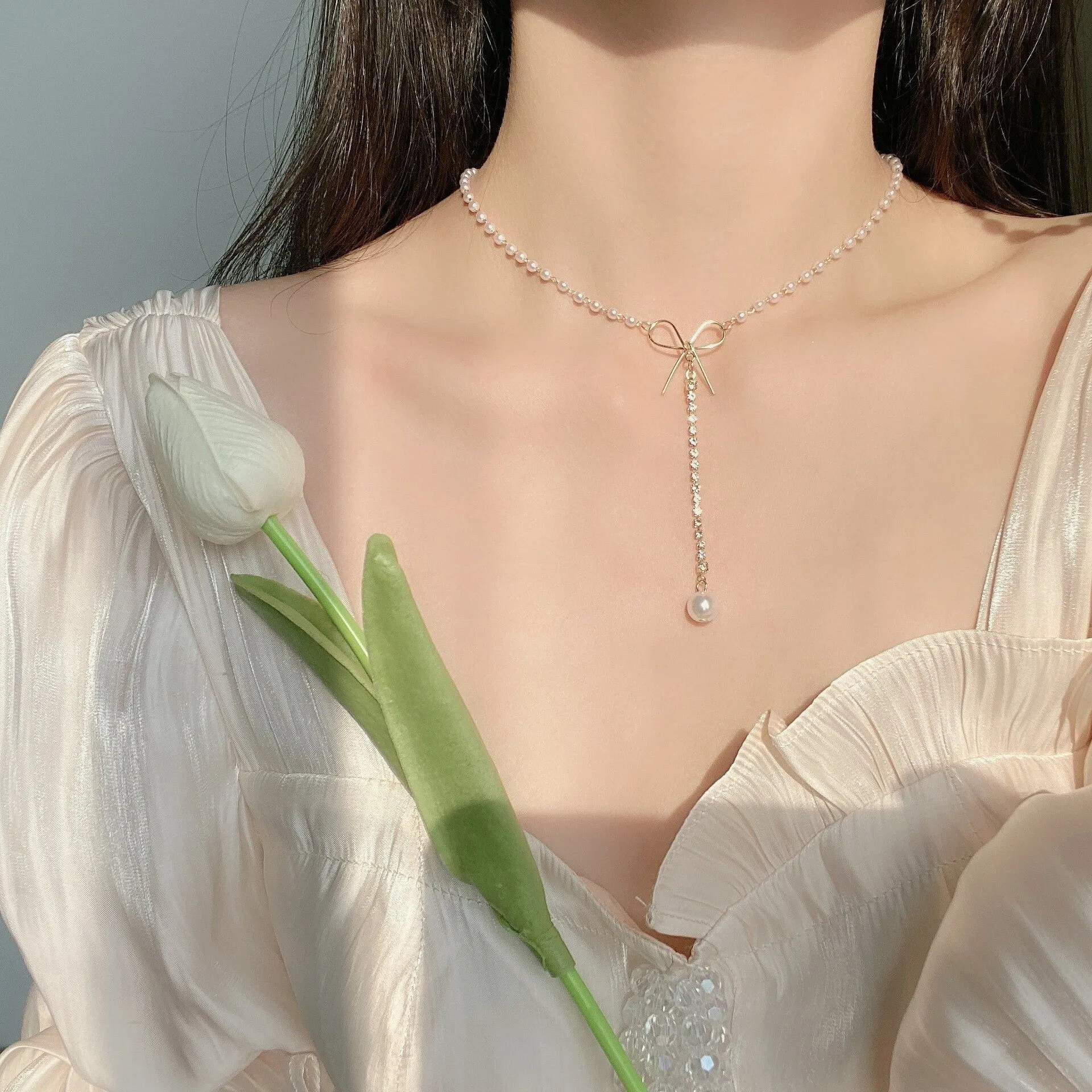 Exquisite Clavicle Chain with Multi-Style Pendant Necklaces