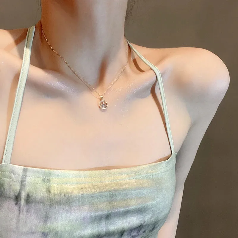 Exquisite Clavicle Chain with Multi-Style Pendant Necklaces