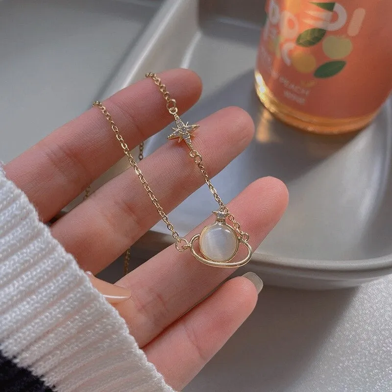 Exquisite Clavicle Chain with Multi-Style Pendant Necklaces