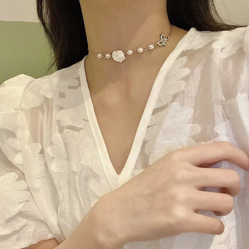 Exquisite Clavicle Chain with Multi-Style Pendant Necklaces