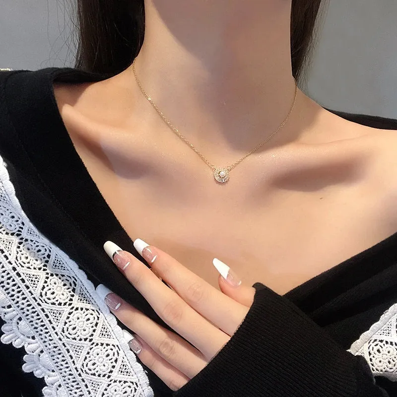 Exquisite Clavicle Chain with Multi-Style Pendant Necklaces