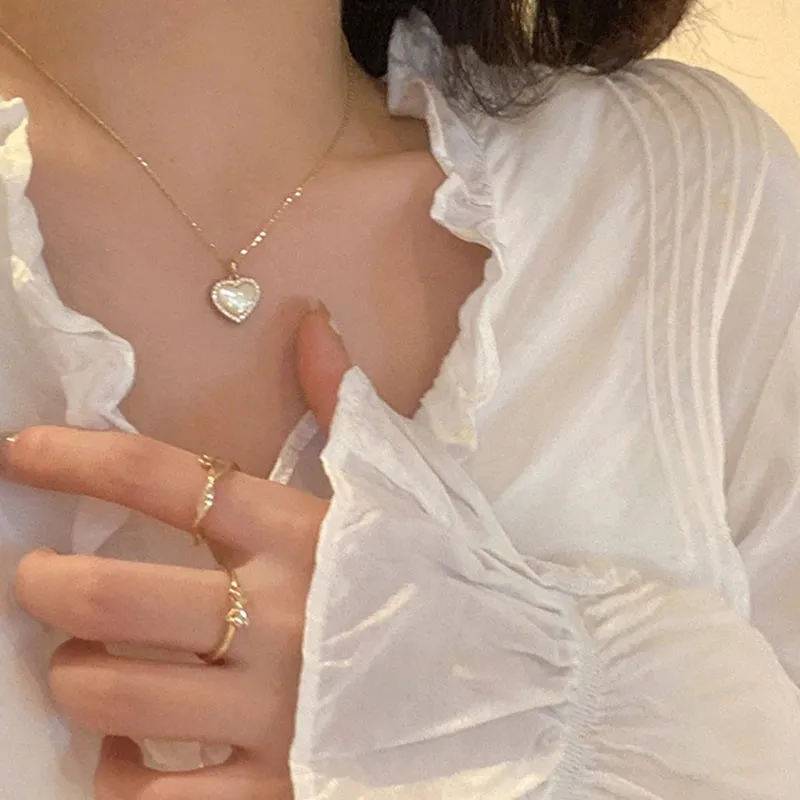 Exquisite Clavicle Chain with Multi-Style Pendant Necklaces