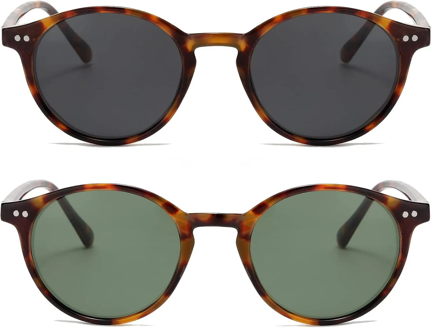 EYLRIM Classic Polarized Round Sunglasses for Women Men Vintage Style Lightweight Circle Frame Sun Glasses