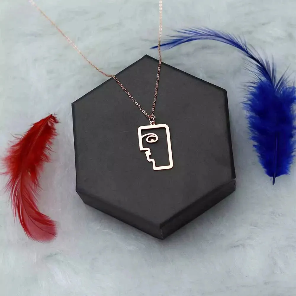 Faces Pendant Necklace