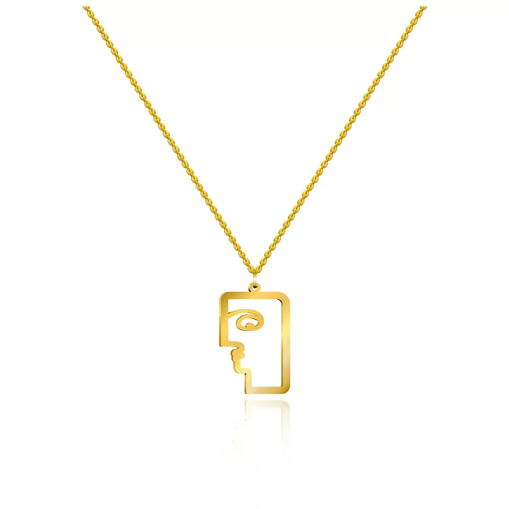 Faces Pendant Necklace