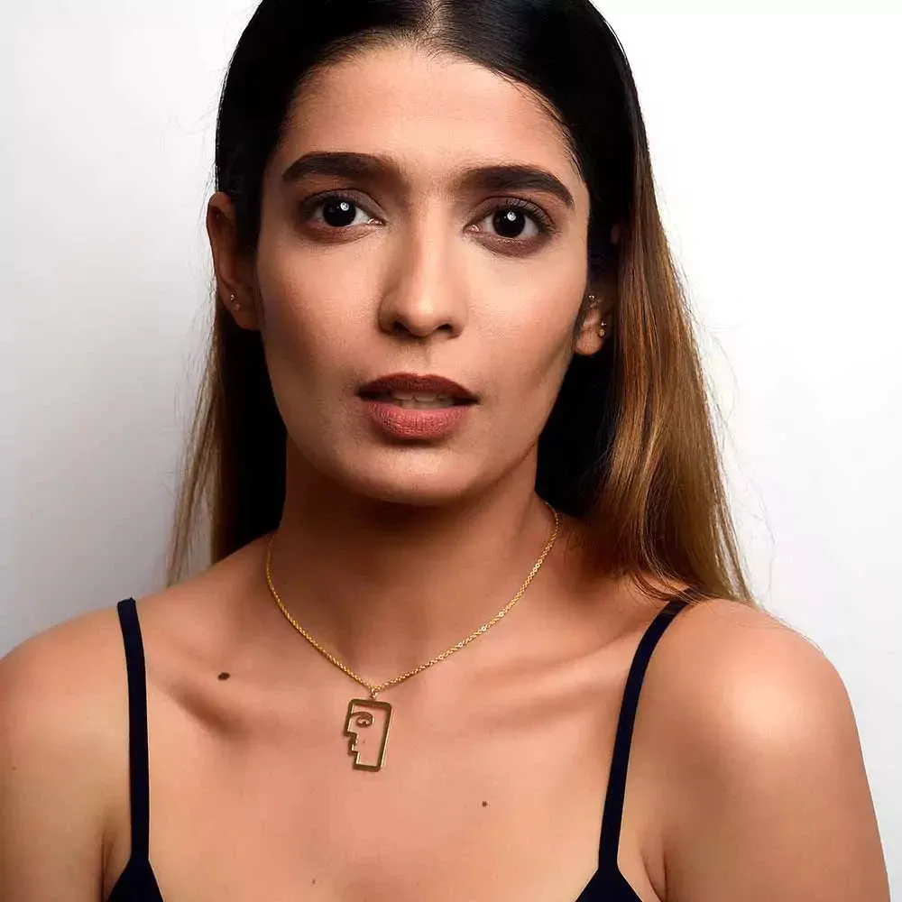 Faces Pendant Necklace
