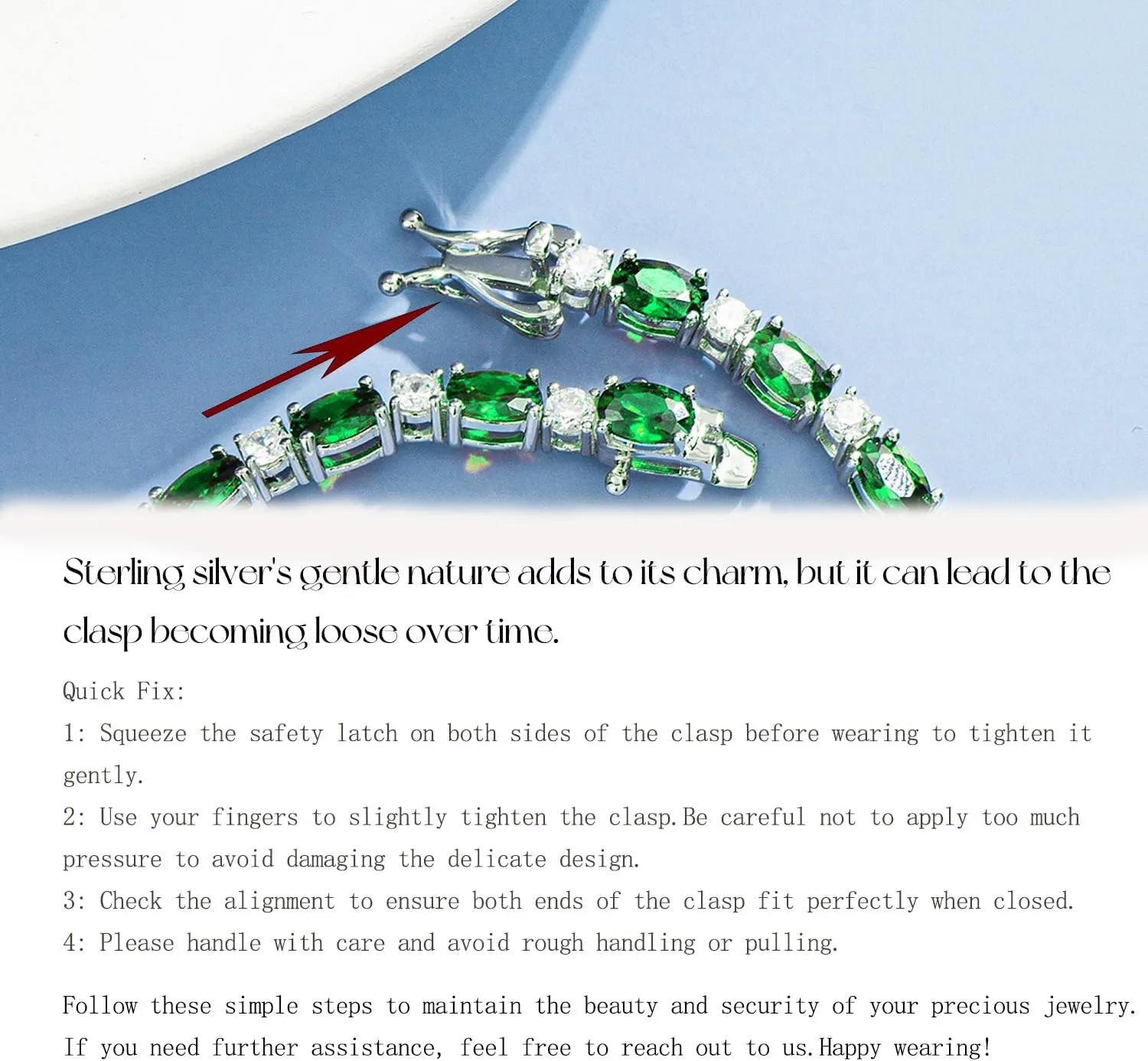 FANCIME Birthstone Bracelets Sterling Silver Tennis Bracelets Charm Fine Jewelry Mother's Day Birthday Gifts for Women Mom 7"