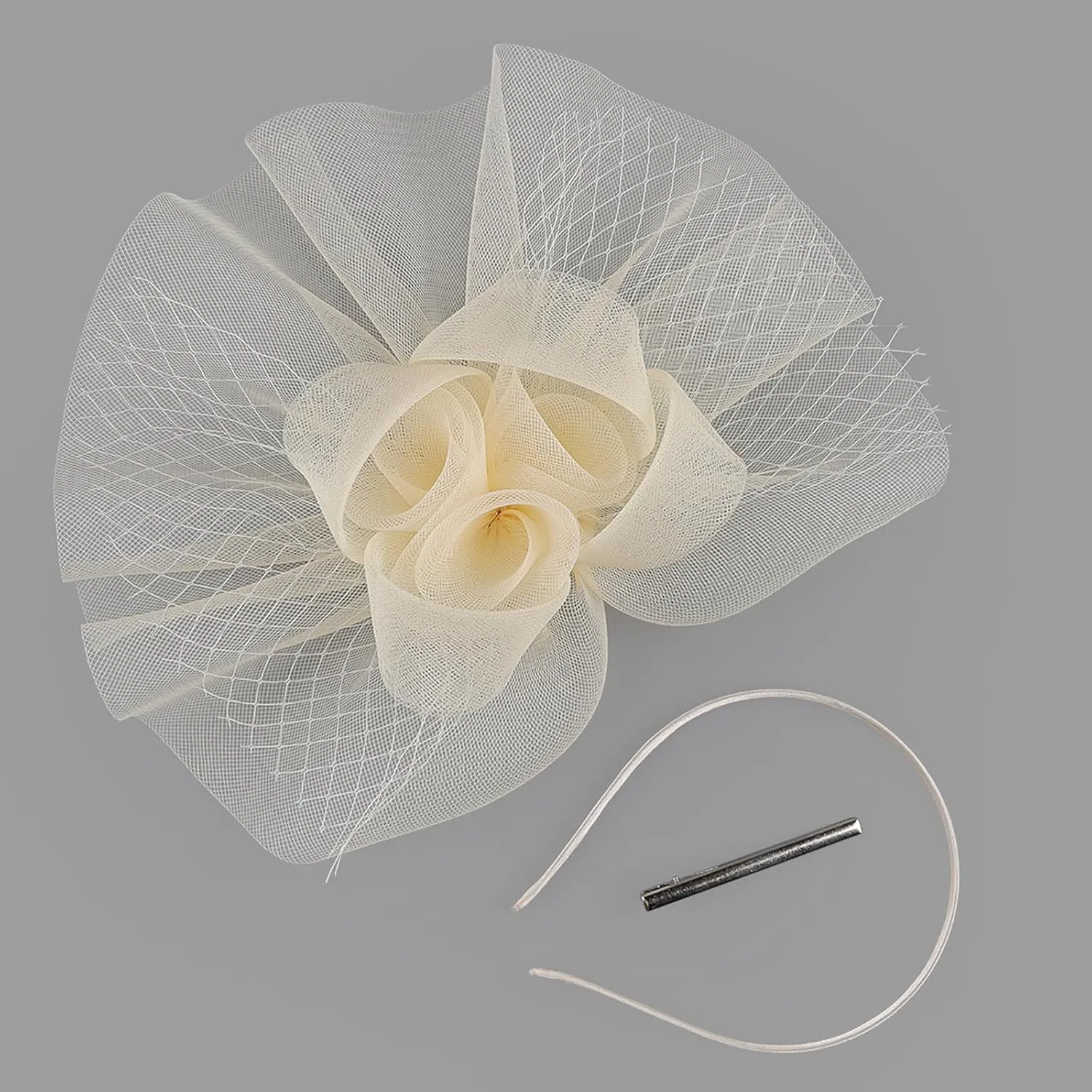 Fascinator Hats for Women Tea Party Hats and Gloves Pearl Jewelry Set Derby Hat for Cocktail Wedding