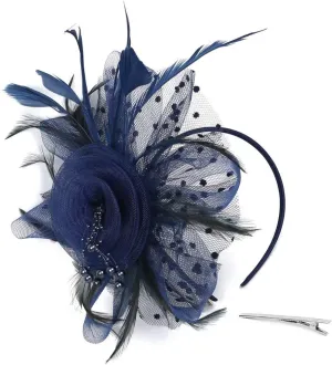 Fascinators for Women Derby Hat with Clip for Cocktail Ball Wedding Bridal Wedding Veil