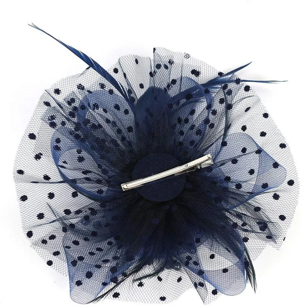 Fascinators for Women Derby Hat with Clip for Cocktail Ball Wedding Bridal Wedding Veil