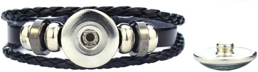Fashion Bhutan Flag Bracelet - Asian Countries Multi-Layer Braided Leather Adjustable Bangle, Fashion Wristban