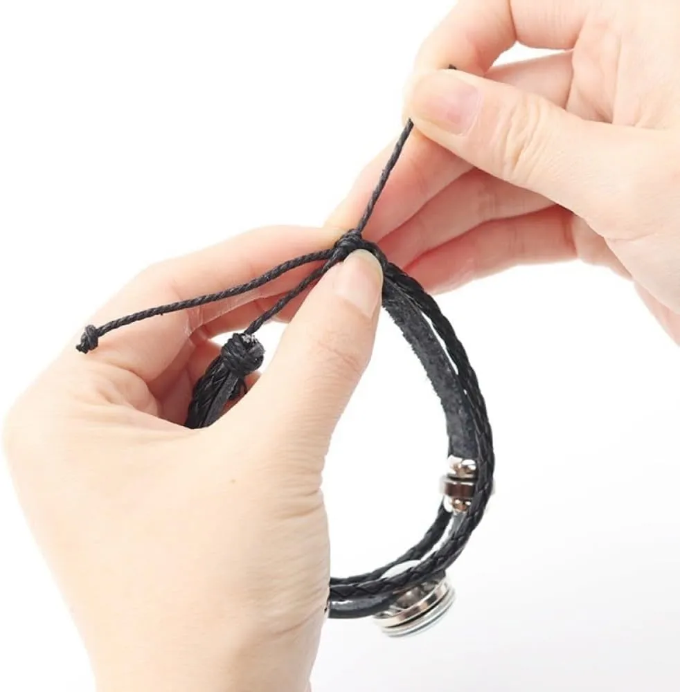 Fashion Bhutan Flag Bracelet - Asian Countries Multi-Layer Braided Leather Adjustable Bangle, Fashion Wristban