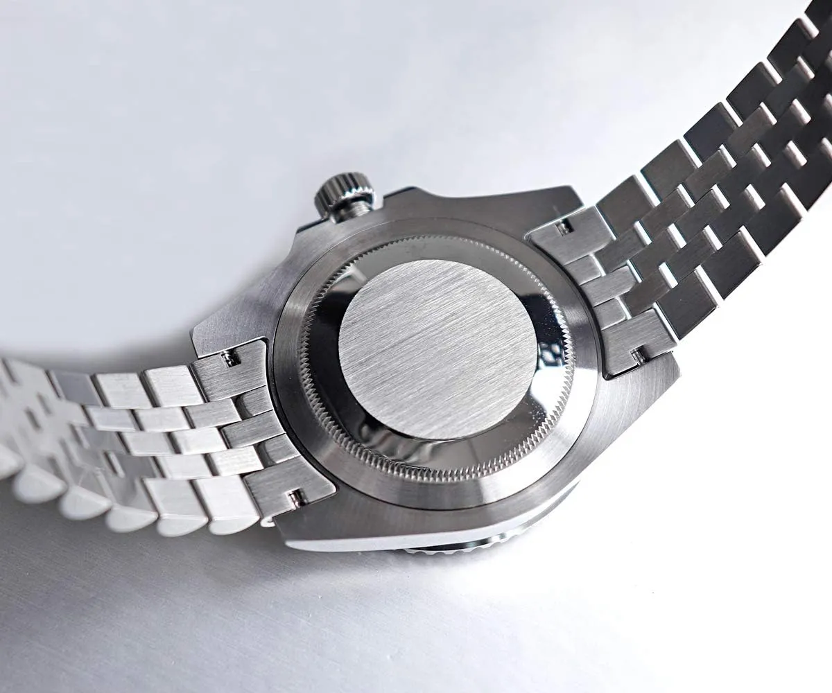 Fashion Classic Automatic GMT Men Watch Bidirectional Bezel NH34 Stainless Steel Bracelet Mechanical Dress Watches