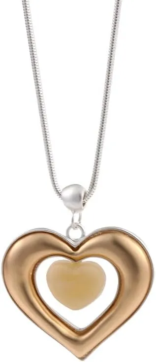 Fashion Love Heart Pendant Necklace for Women Fashion Jewelry Long Chian Sweater Necklaces