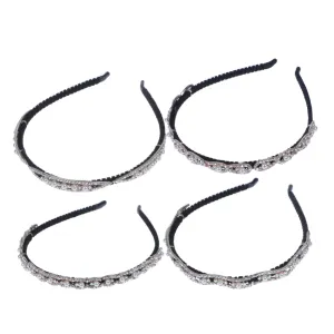 Fashion Pearl Hair Band Rhinestone Headband Attractive Hair Hoop for Women Girls Fashion Accessory