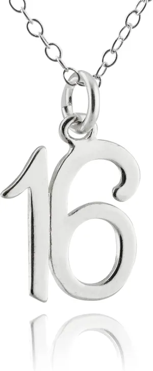 FashionJunkie4Life Milestone Numbers Pendant Necklace for Birthdays and Anniversaries Gift