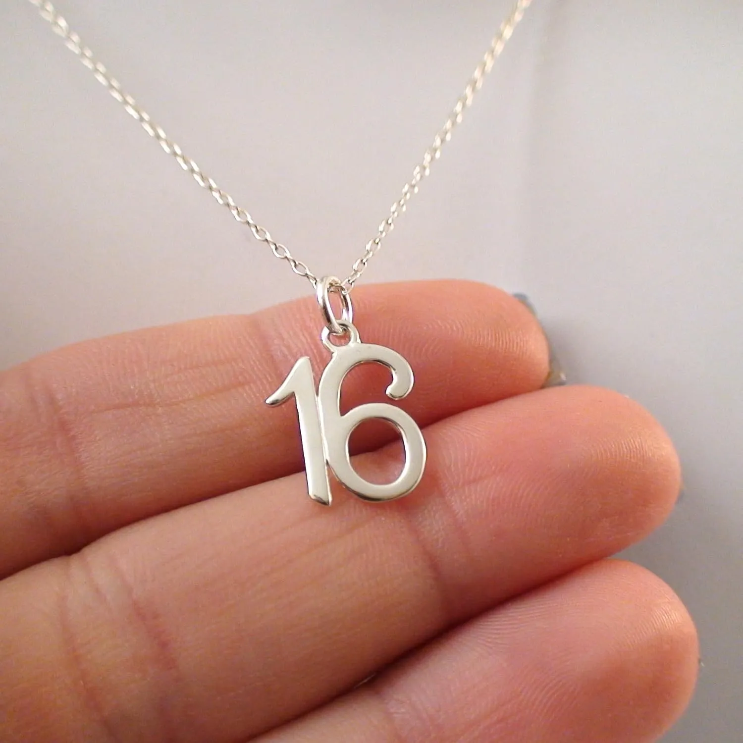 FashionJunkie4Life Milestone Numbers Pendant Necklace for Birthdays and Anniversaries Gift