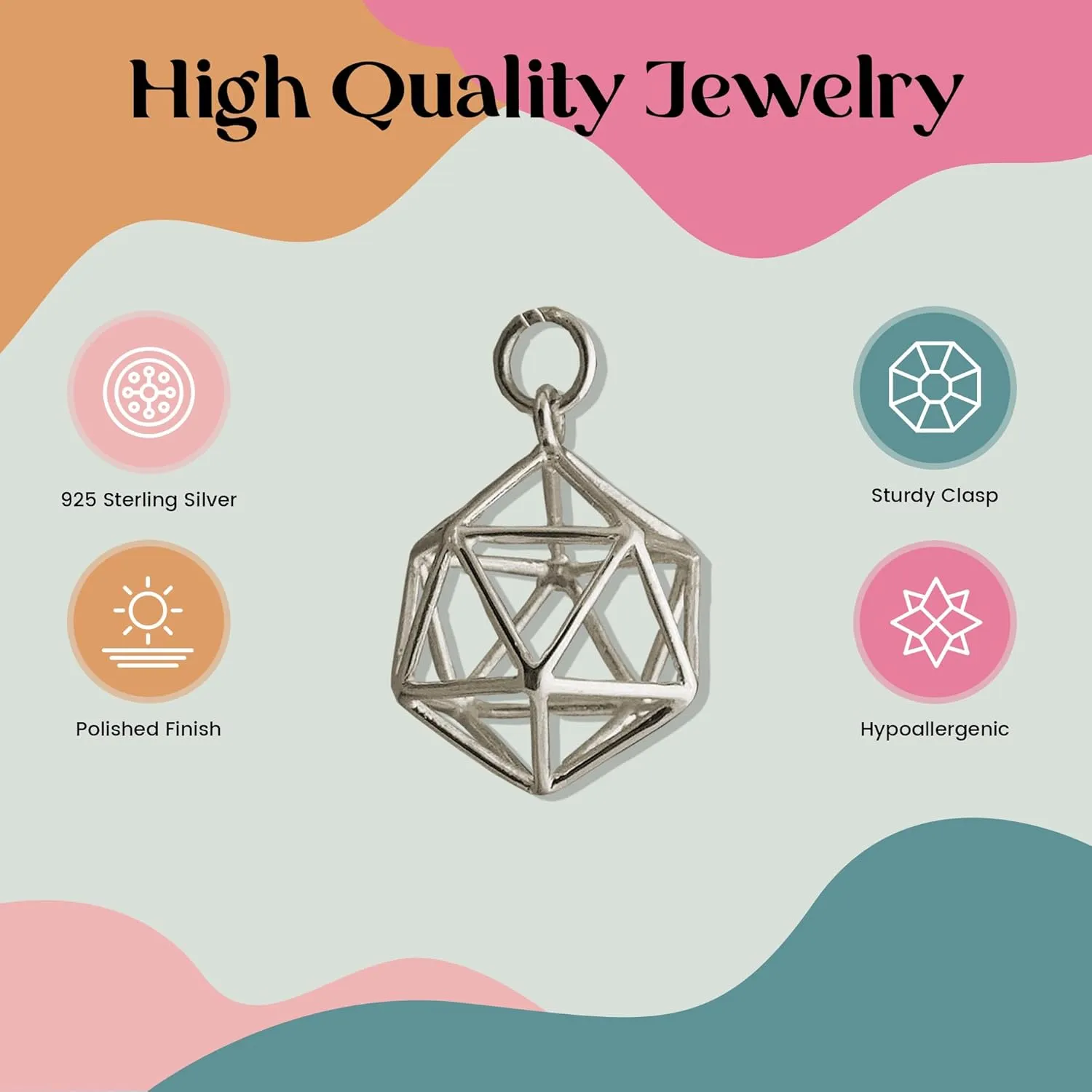 FashionJunkie4Life Simple Geometric Shape Pendant Necklaces