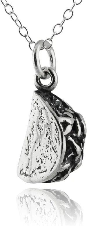 FashionJunkie4Life Sterling Silver Fun Dainty Food Pendant Necklaces for Women