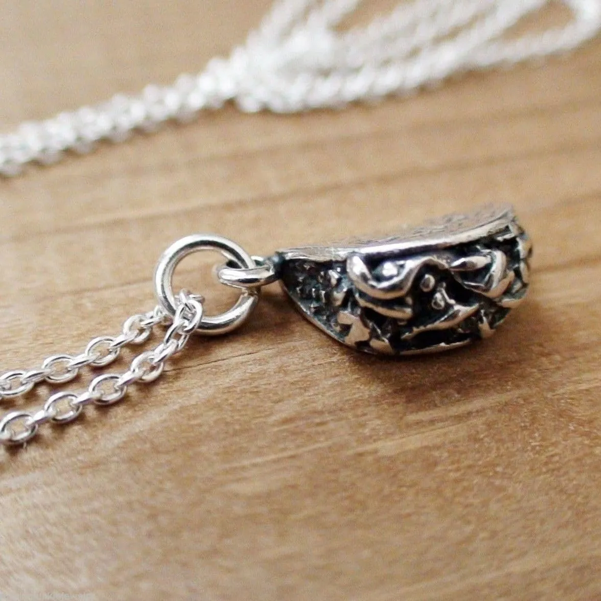 FashionJunkie4Life Sterling Silver Fun Dainty Food Pendant Necklaces for Women