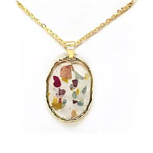 Flower Confetti Necklace | Real Flowers