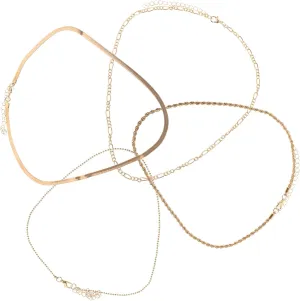 FRCOLOR Choker Necklaces for Women Layered Chain Necklace Set Fashion Jewelry Stylish and Elegant for Valentine's Day
