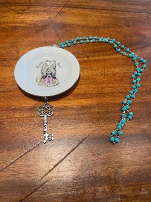 Fun Dog Dish Necklace by Gina