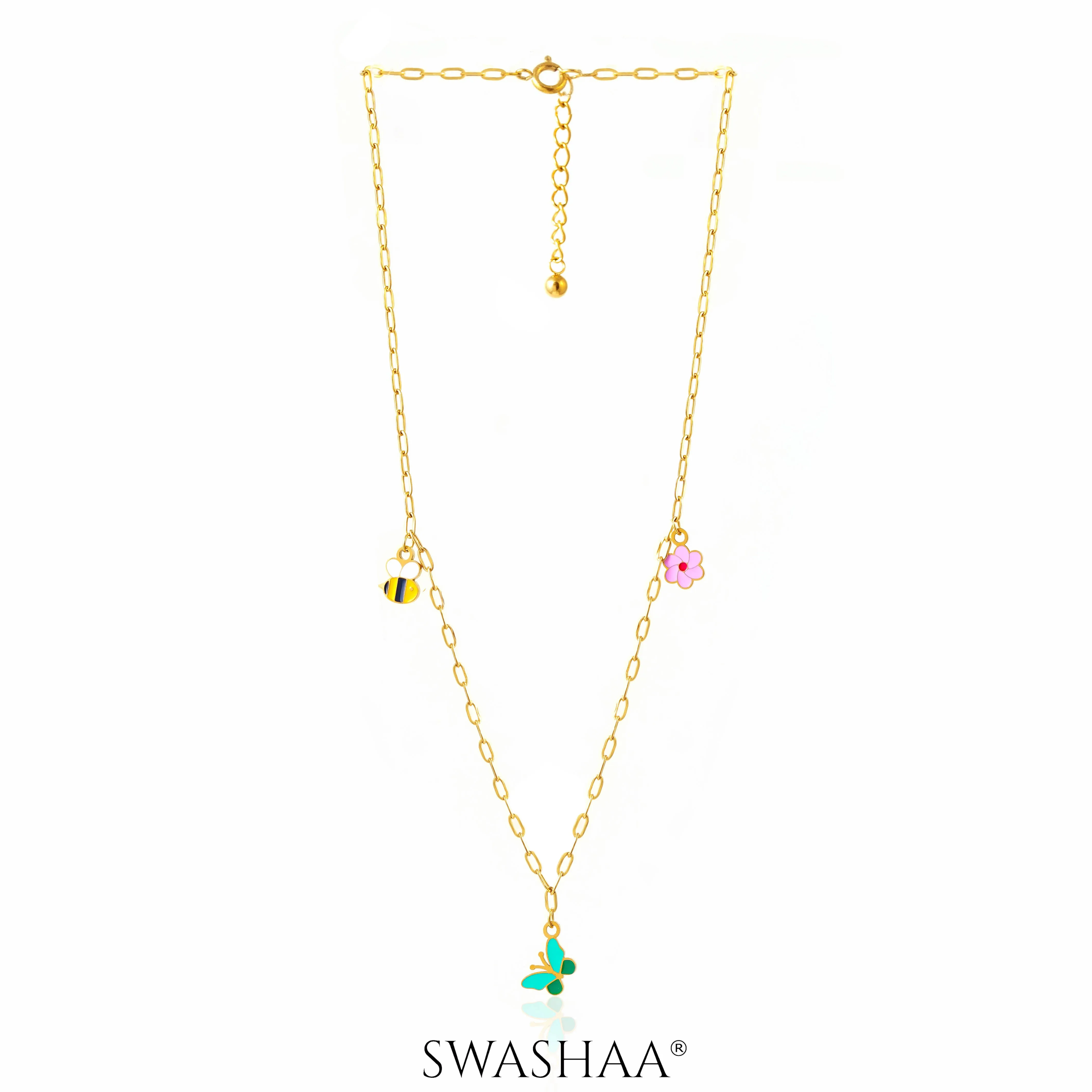 Fury Charms 18K Gold Plated Kid's Necklace