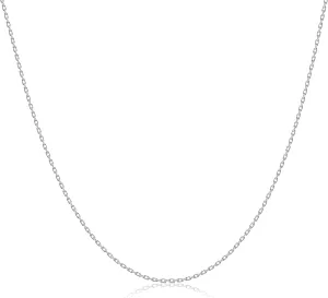 Gacimy 925 Sterling Silver Cable Chain for Women, 1mm 1.3mm 1.5mm 1.8mm Width