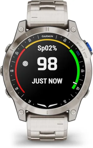 Garmin D2 Mach 1, Touchscreen Aviator Smartwatch with GPS Moving Map, Aviation Weather, Health and Wellness Features and More, Vented Titanium Bracelet
