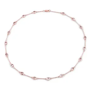 Genuine Morganite By The Yard Necklace