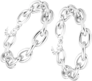Geometric Elegance Vintage Metal Necklace Women's Jewelry Chunky Link Chain Necklace