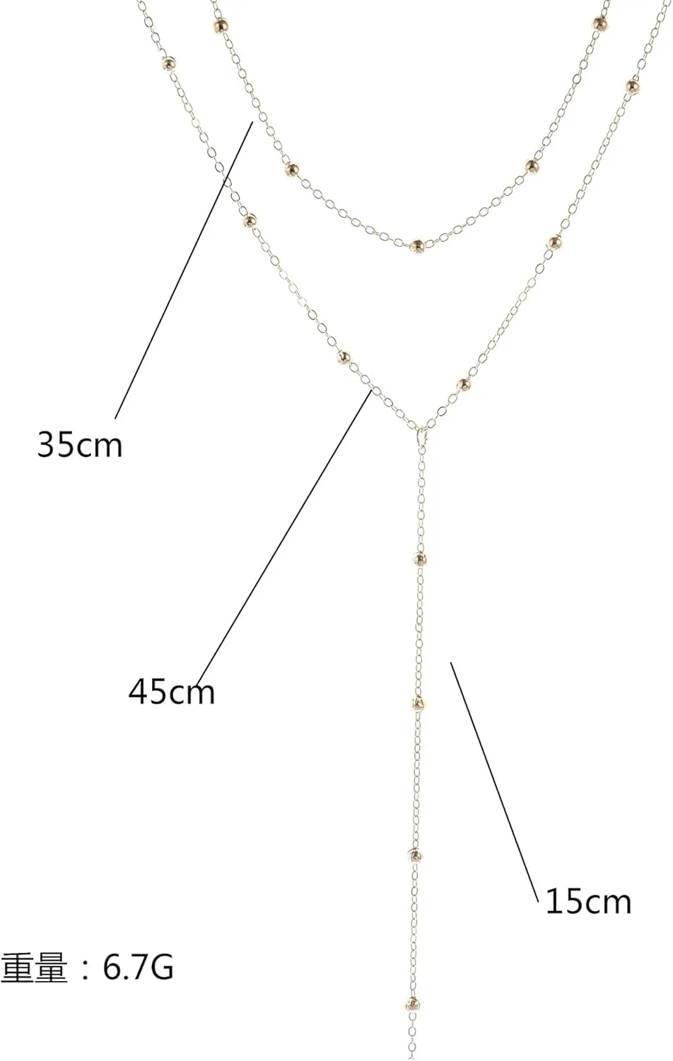 Geometric Sphere Necklace for Women Chunky Choker Necklace Chains Geometric Sphere Long Necklace Jewelry