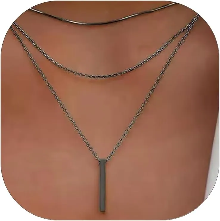 Geometric Sphere Necklace for Women Chunky Choker Necklace Chains Geometric Sphere Long Necklace Jewelry