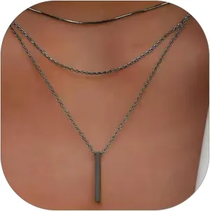 Geometric Sphere Necklace for Women Chunky Choker Necklace Chains Geometric Sphere Long Necklace Jewelry